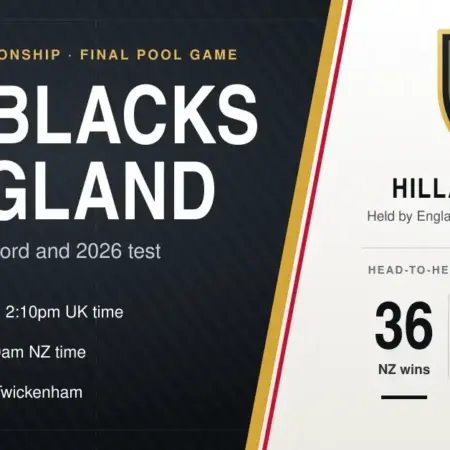 All Blacks vs England: Hillary Shield, Record and 2026 Test