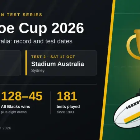 Bledisloe Cup 2026: All Blacks vs Australia Record and Test Dates