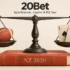 20Bet NZ: Sportsbook, Casino and the 2026 Legal Position